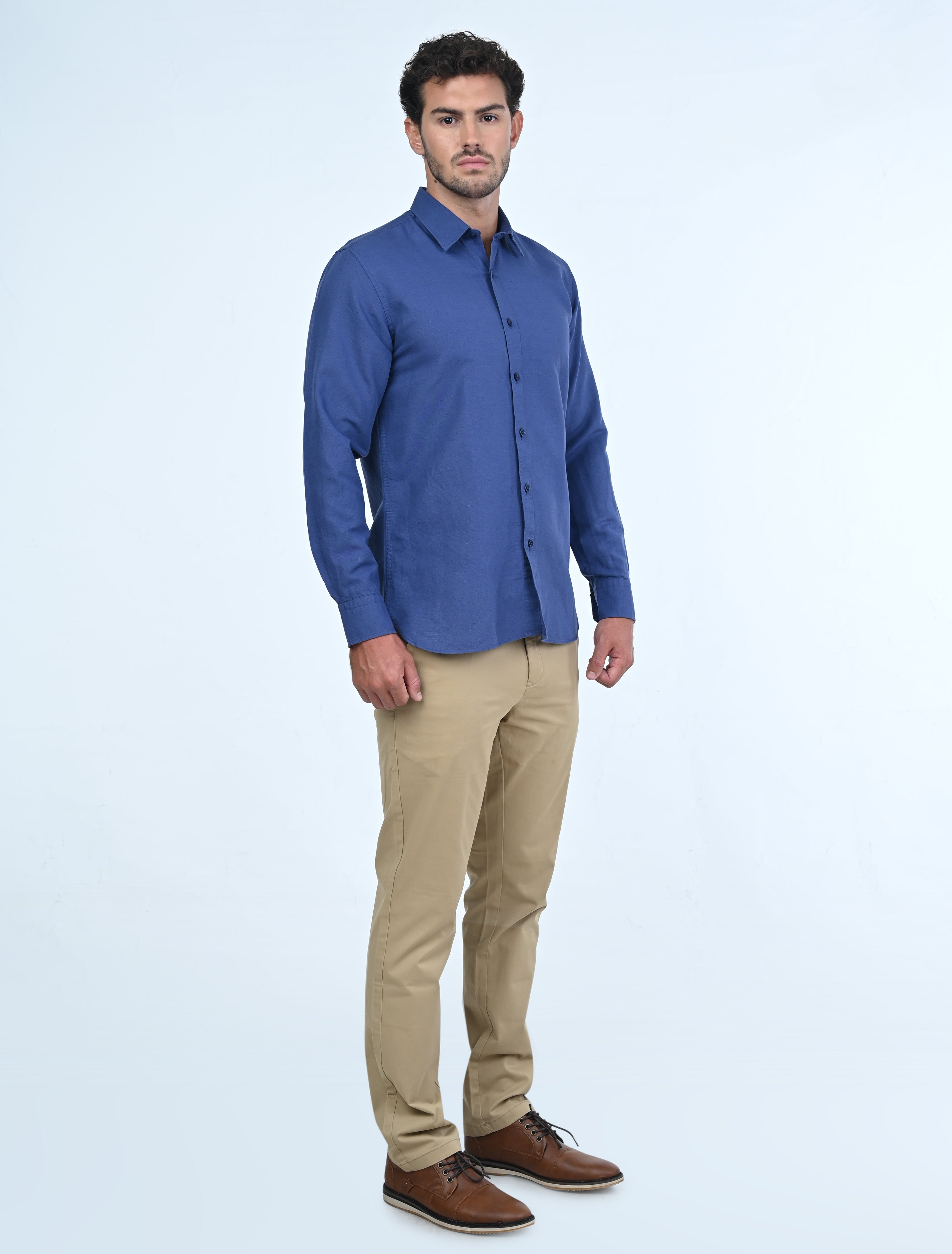 Langford Linen Shirt (Blue)