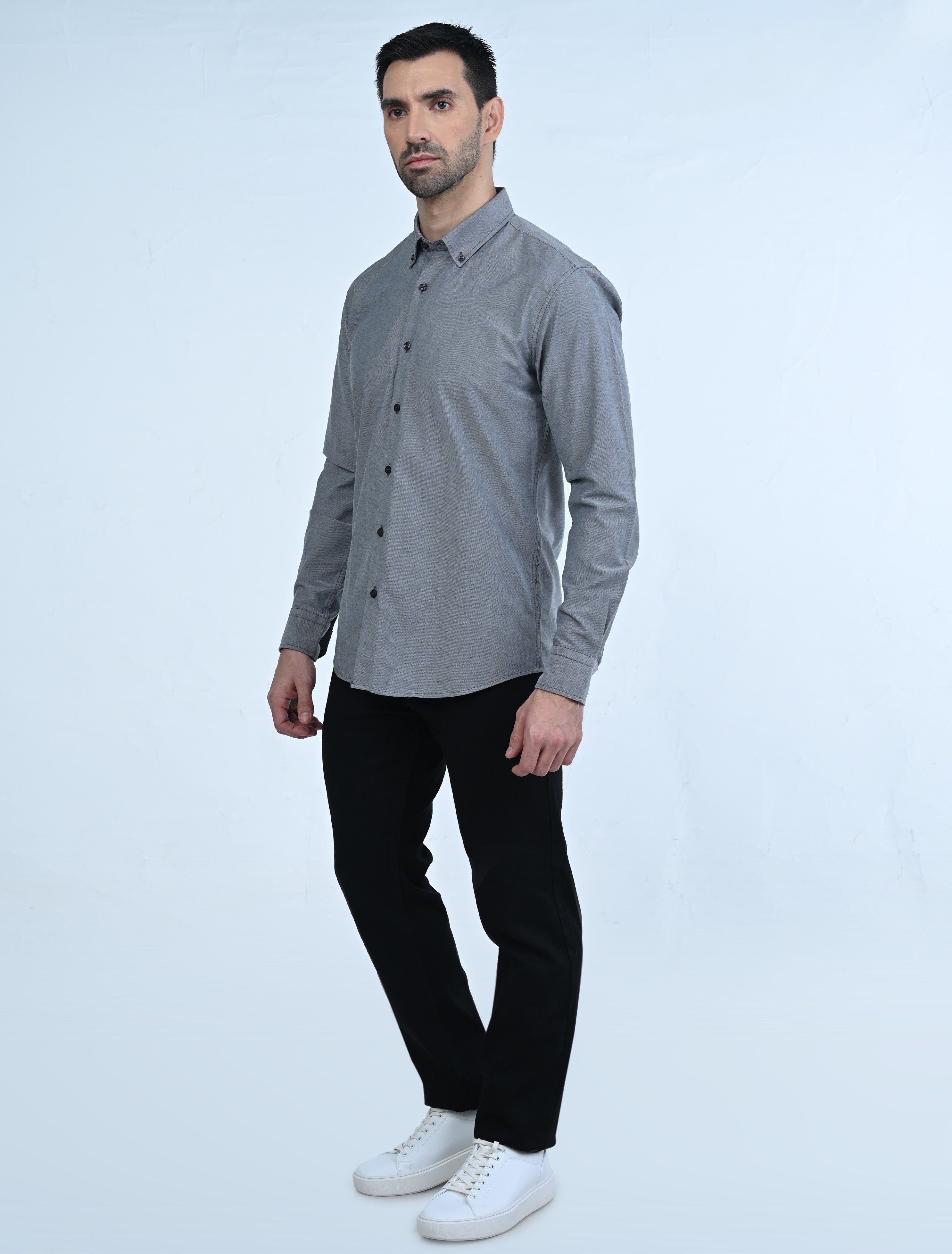 Berkeley Signature Oxford Shirt (Grey)