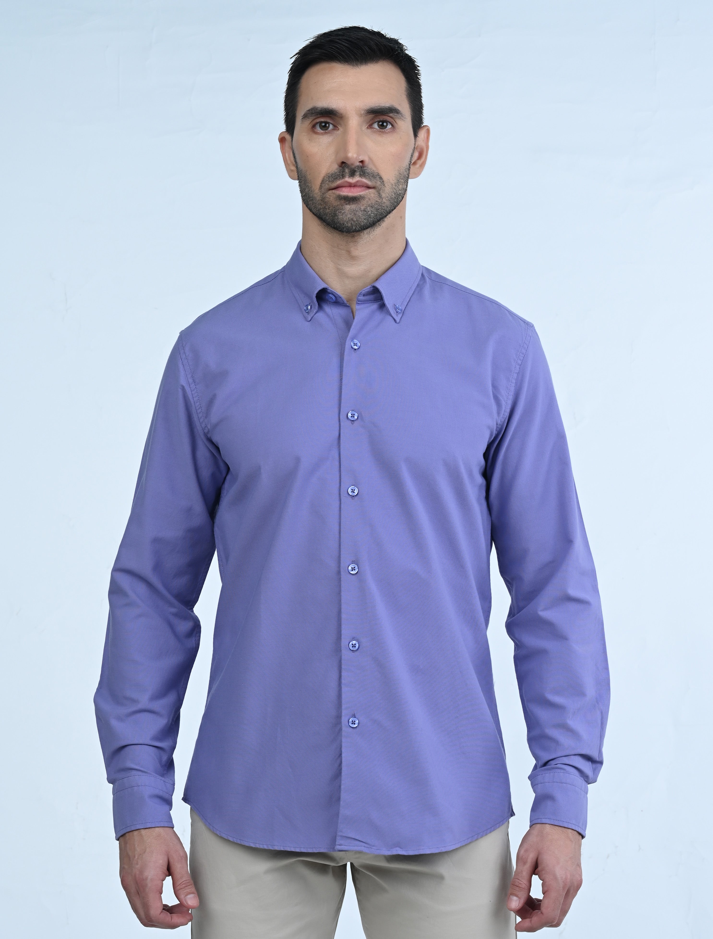Berkeley Signature Oxford Shirt (Purple)