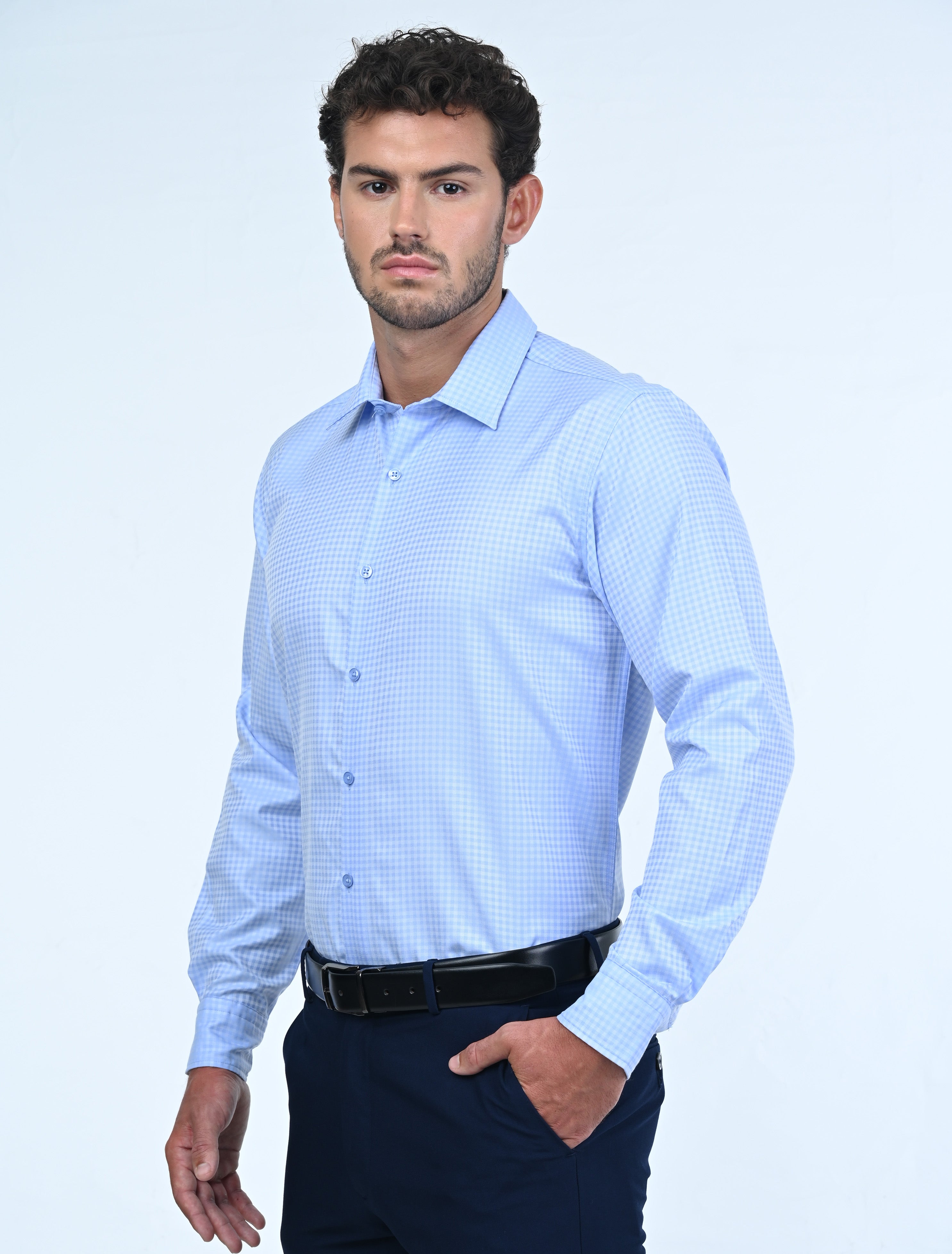 Belgrave Check Shirt (Blue)