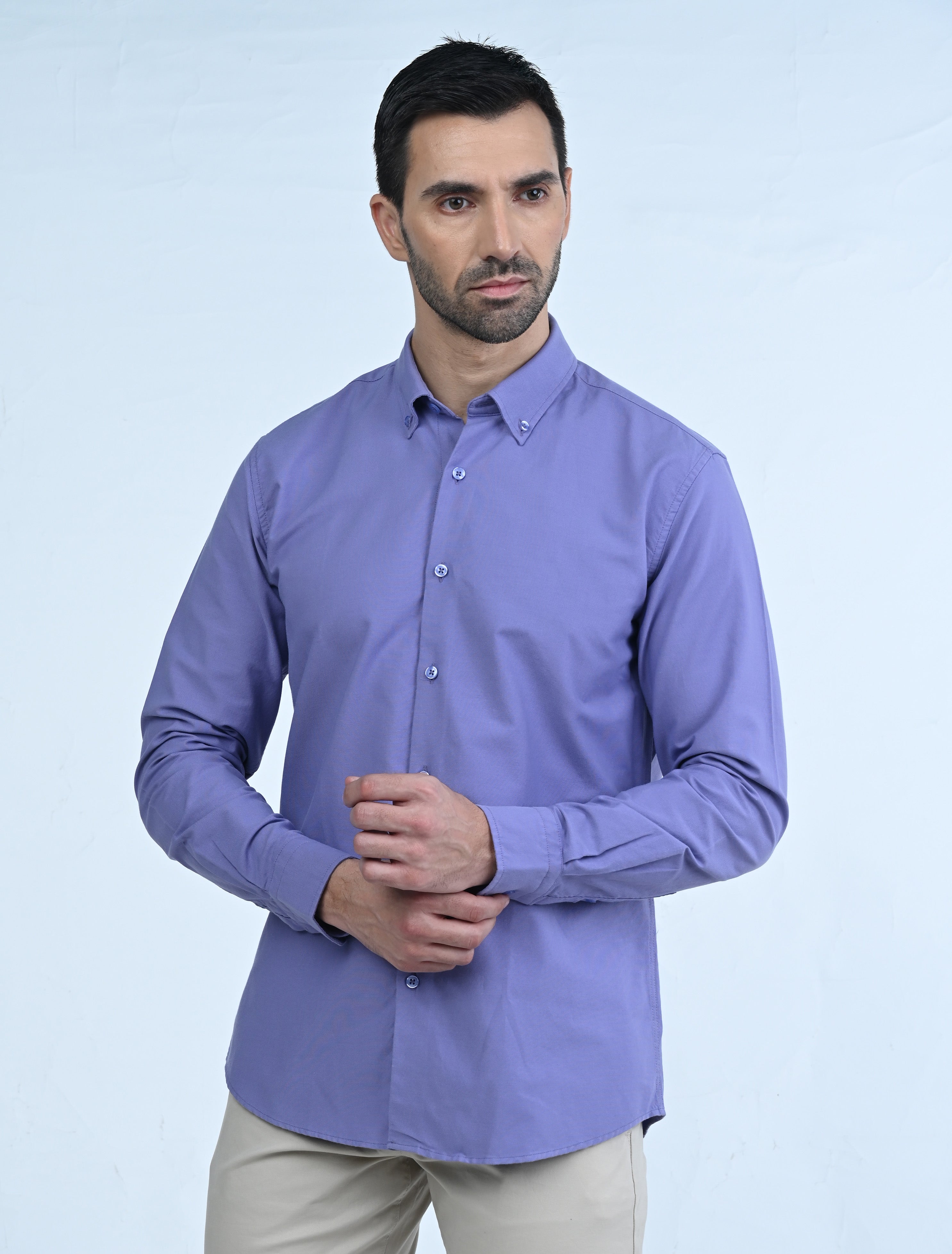 Berkeley Signature Oxford Shirt (Purple)