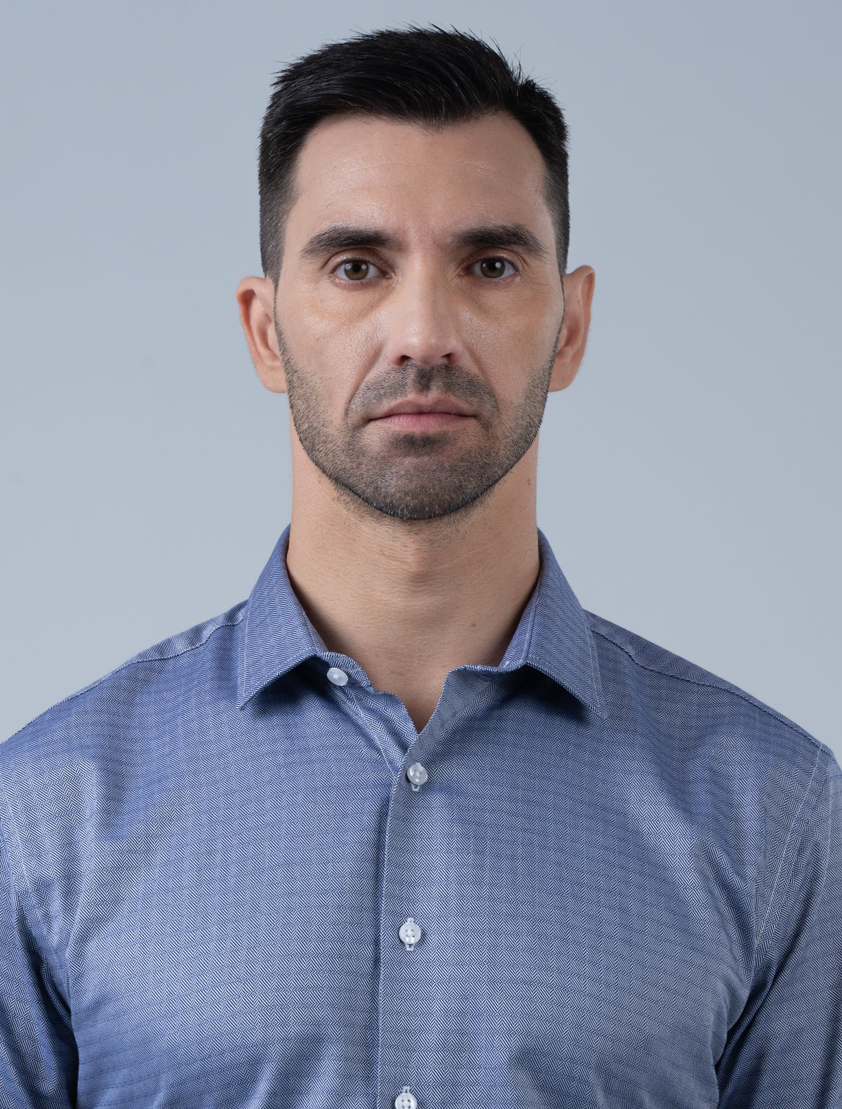 Stratford Egyptian Cotton Shirt (Steel Blue)