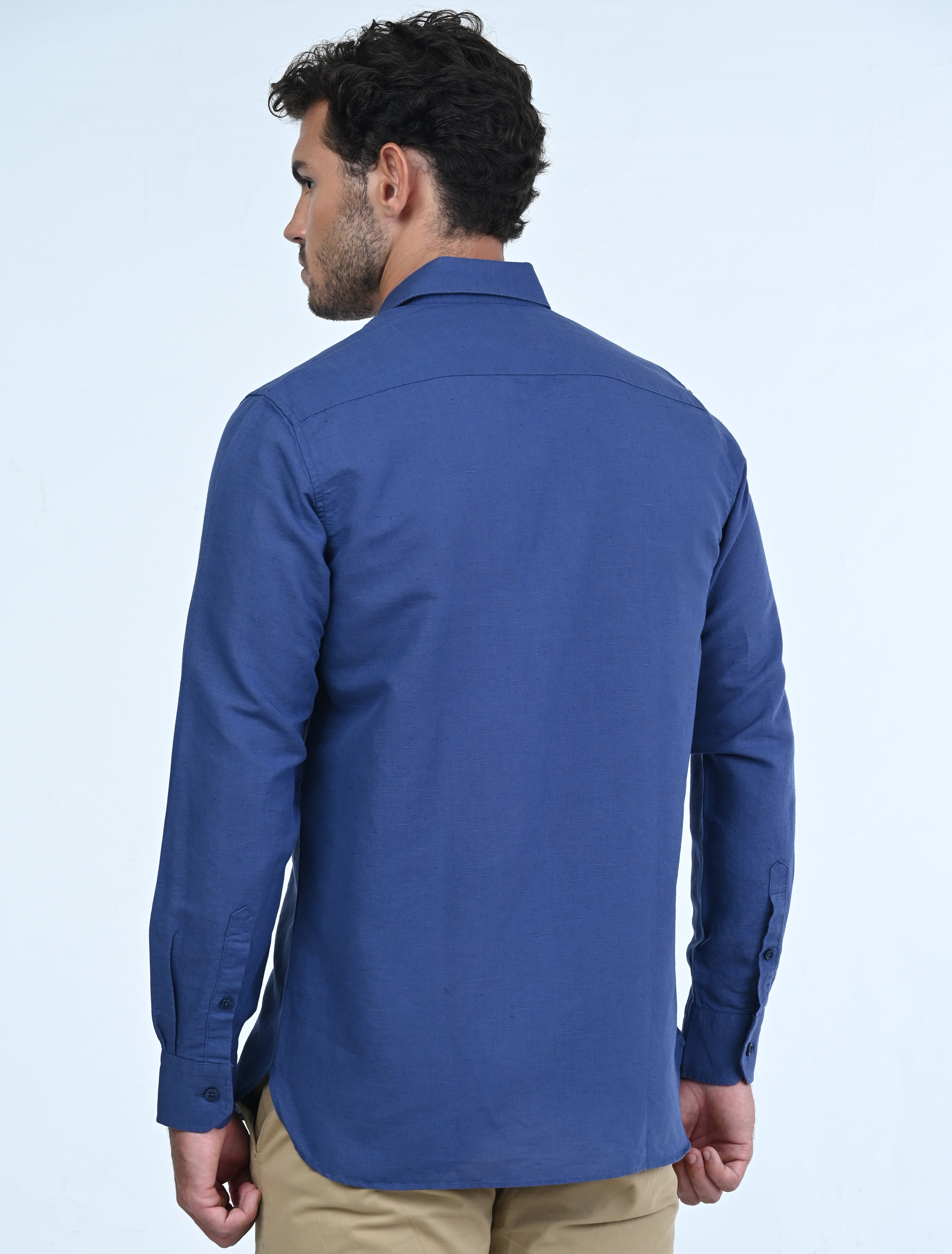 Langford Linen Shirt (Blue)