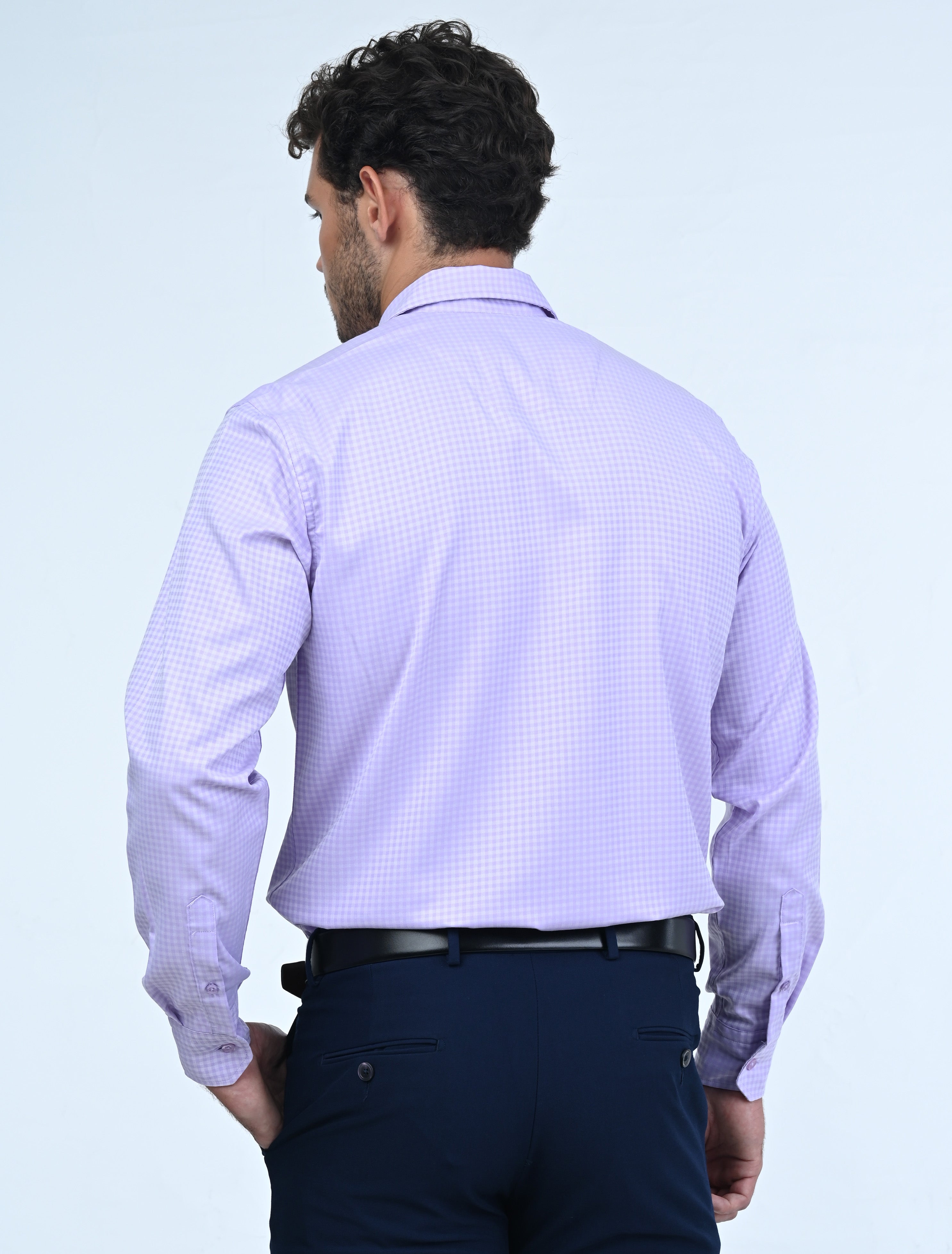 Belgrave Check Shirt (Purple)