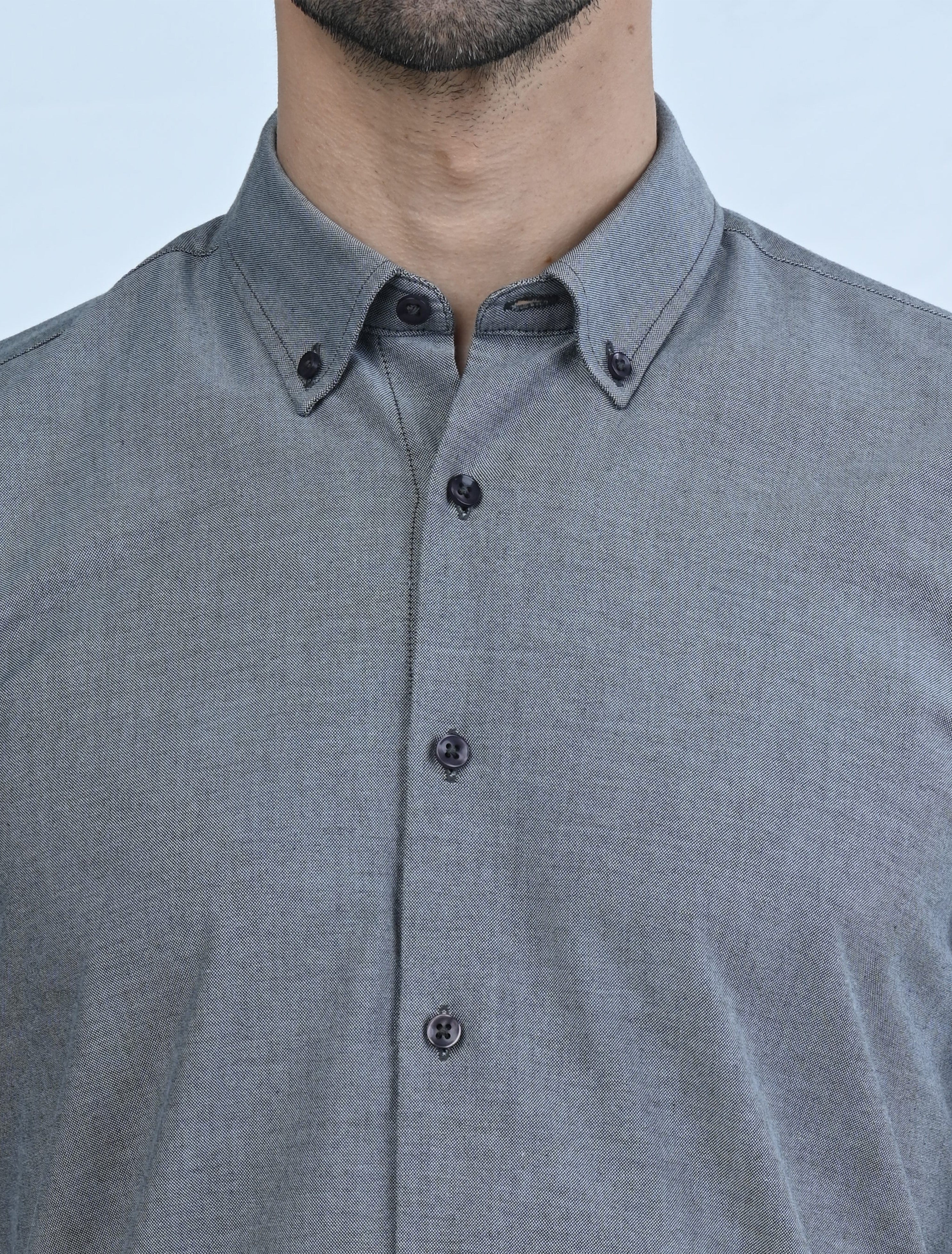 Berkeley Signature Oxford Shirt (Grey)