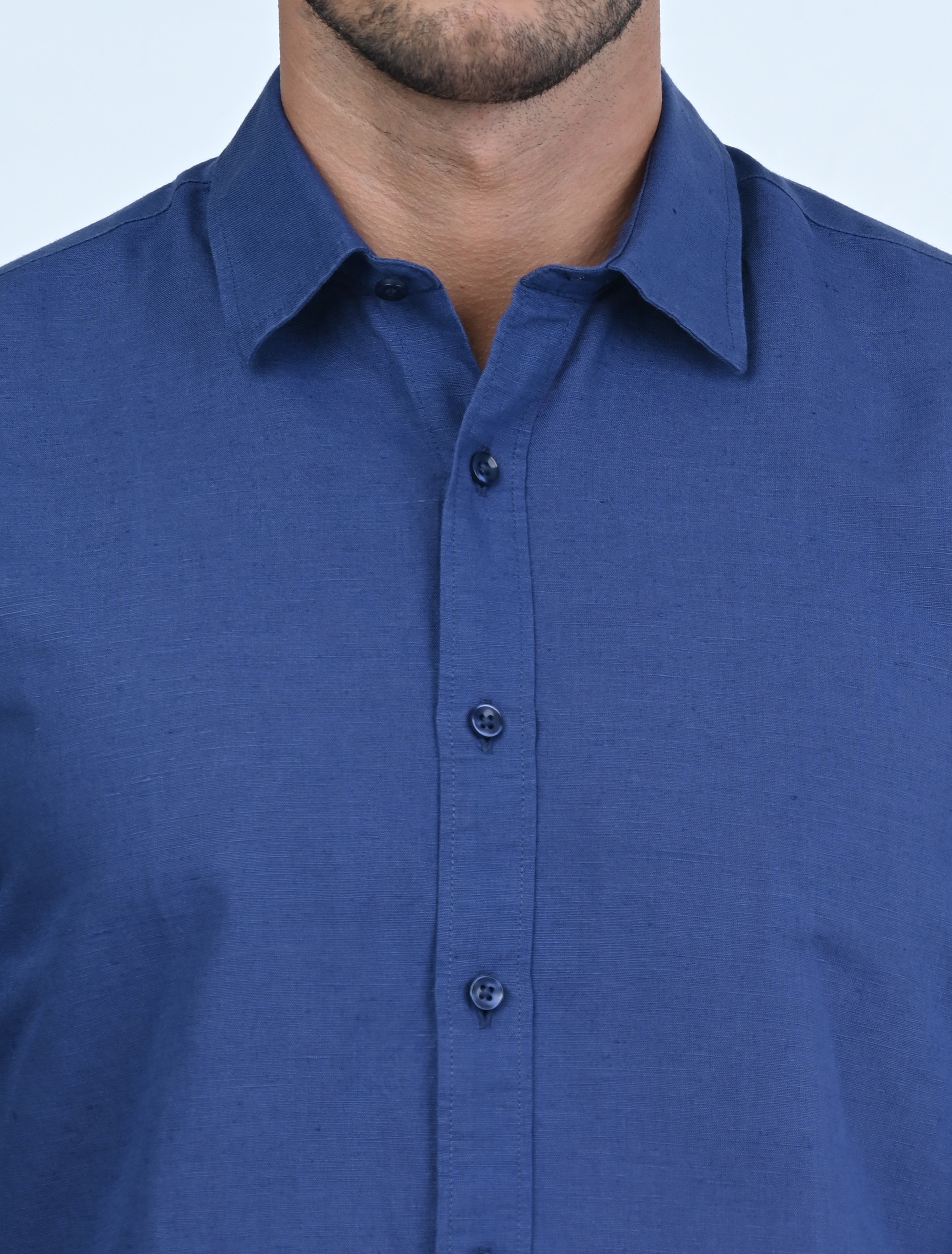 Langford Linen Shirt (Blue)
