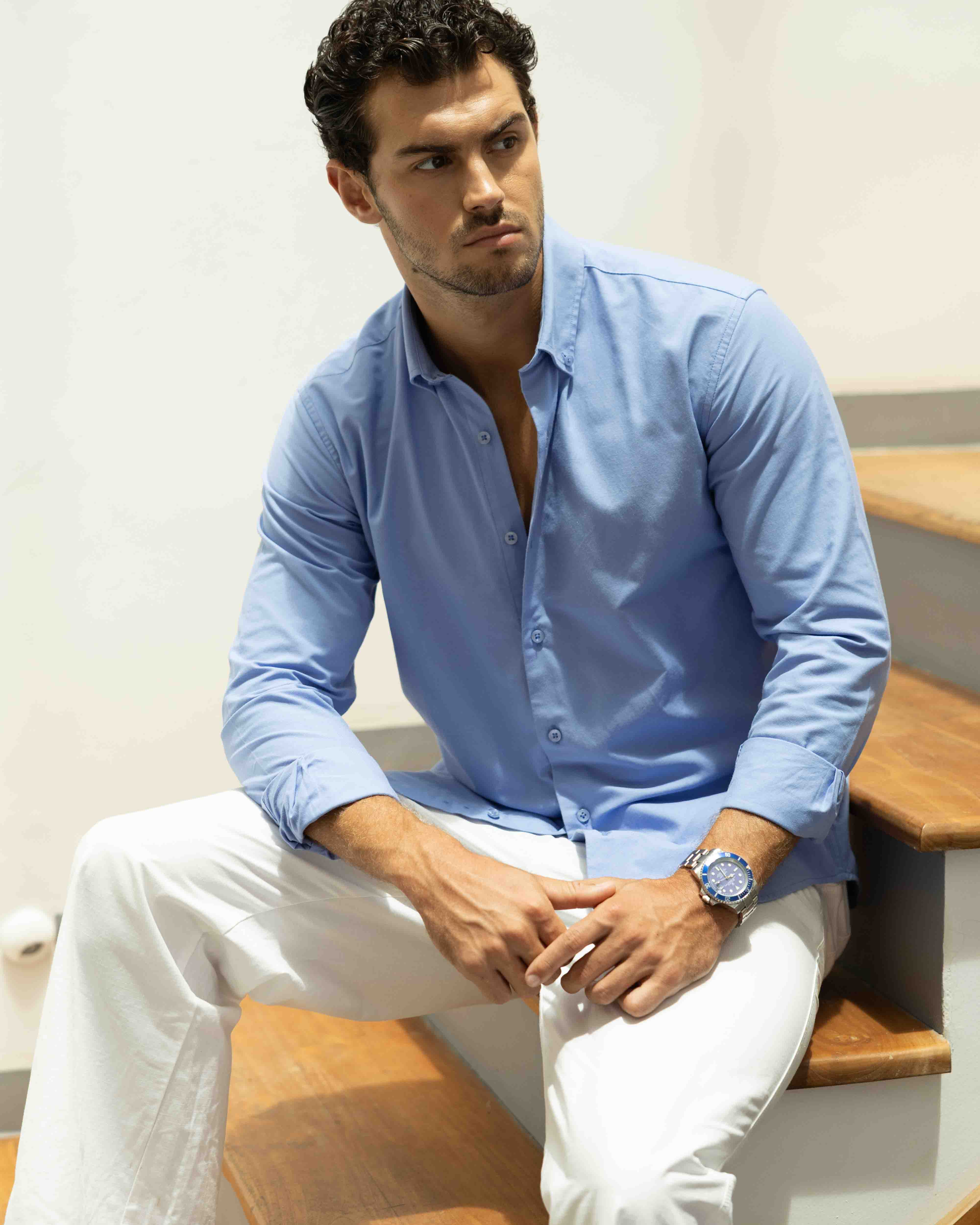 Berkeley Signature Oxford Shirt (Blue)