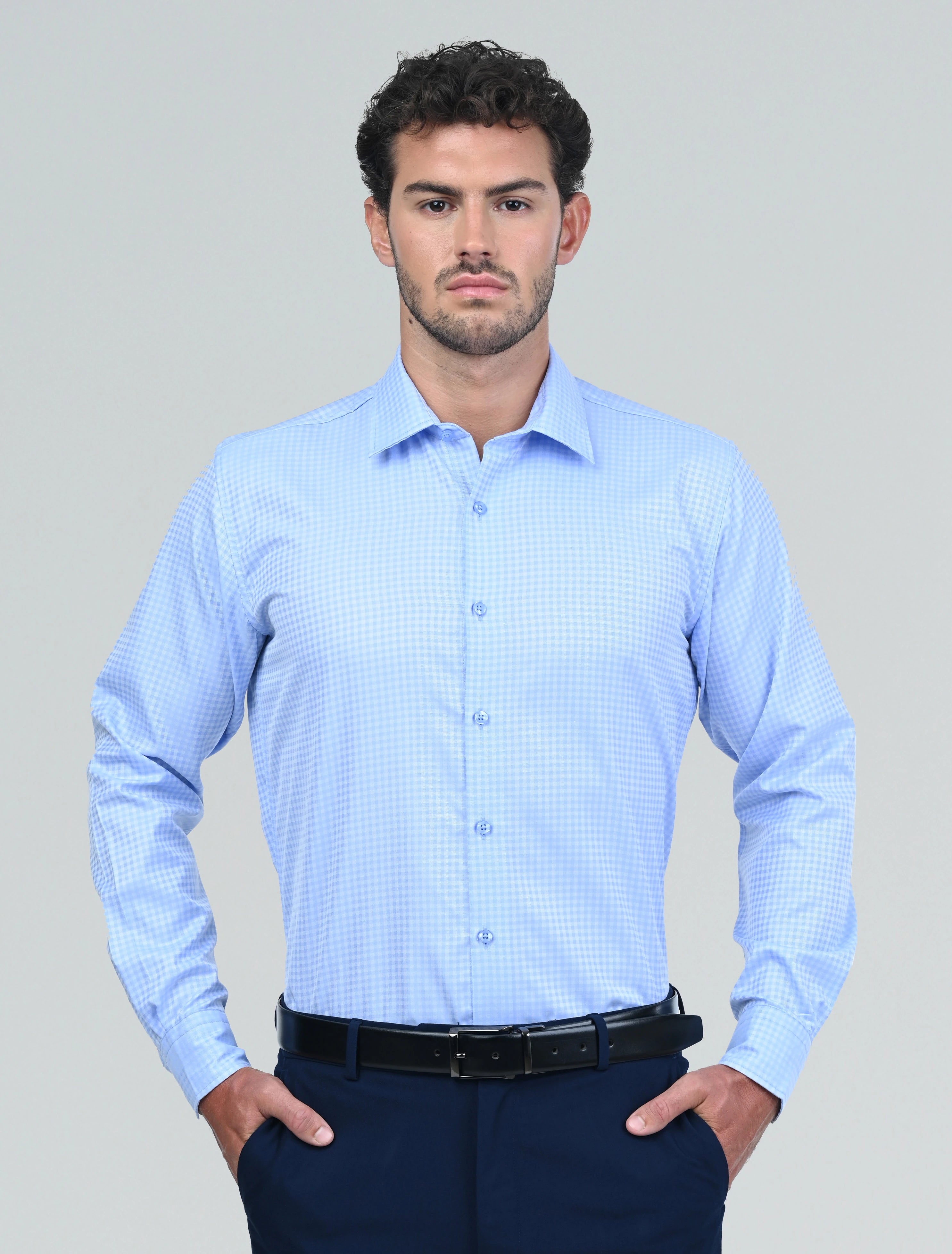 Belgrave Check Shirt (Blue)