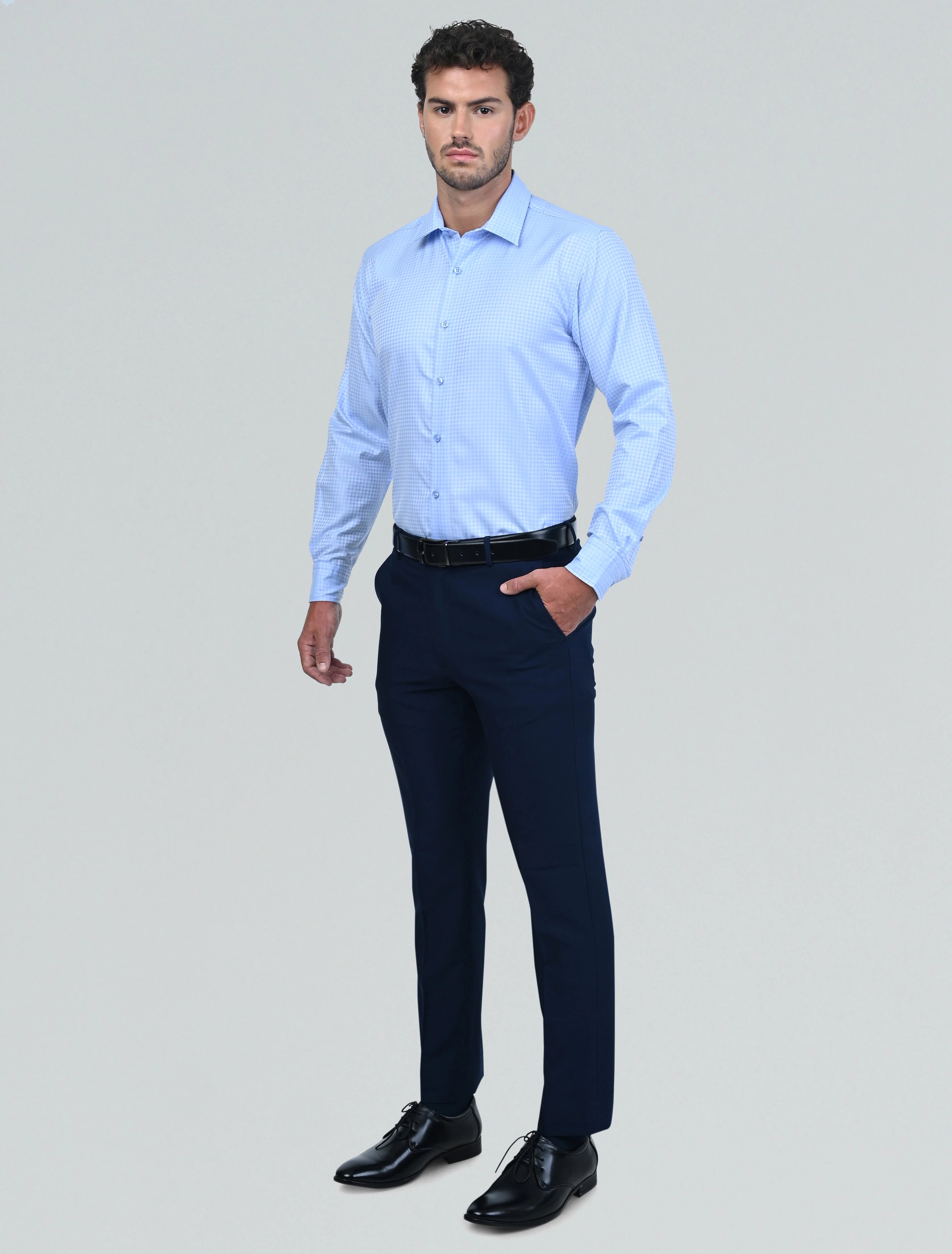 Belgrave Check Shirt (Blue)