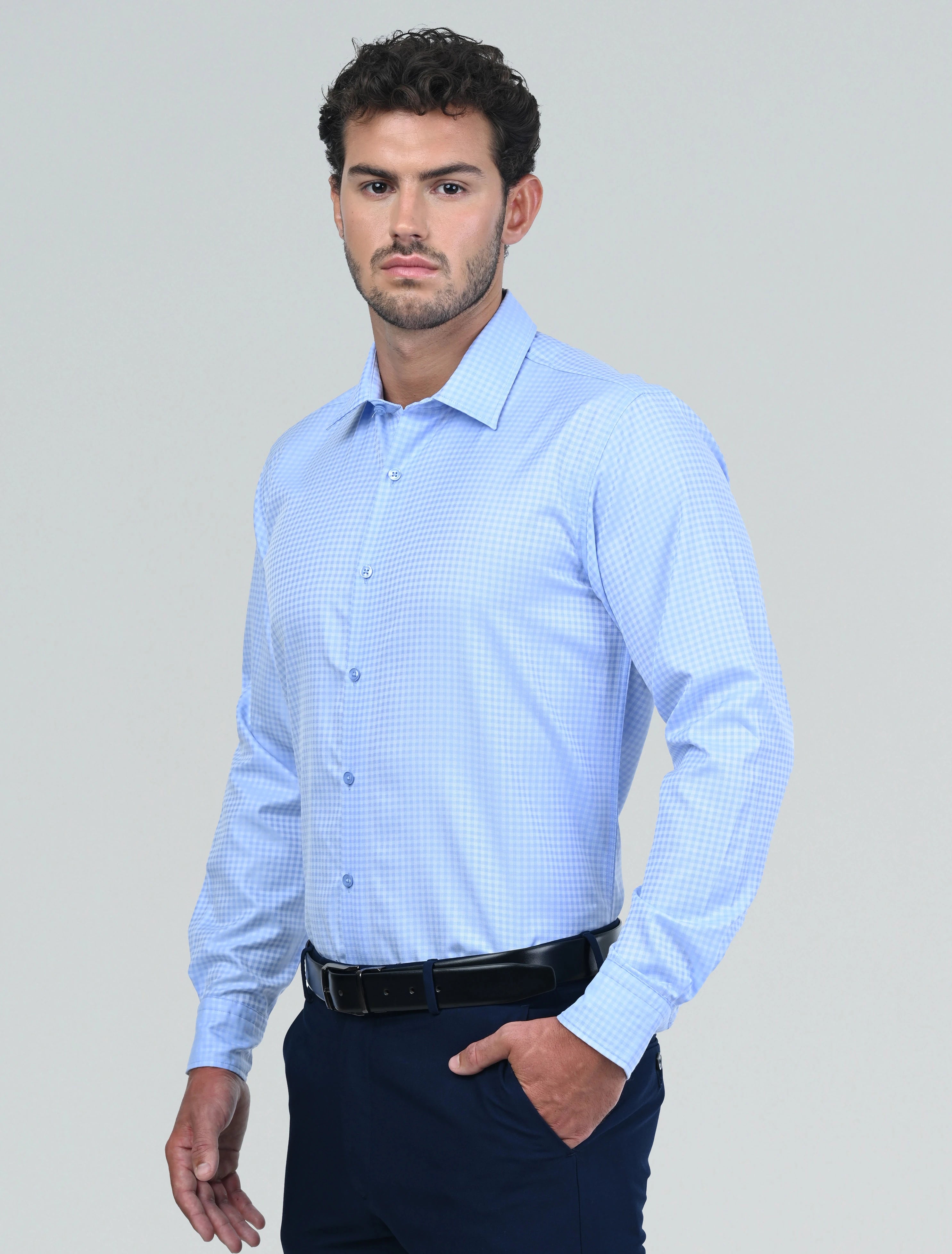 Belgrave Check Shirt (Blue)
