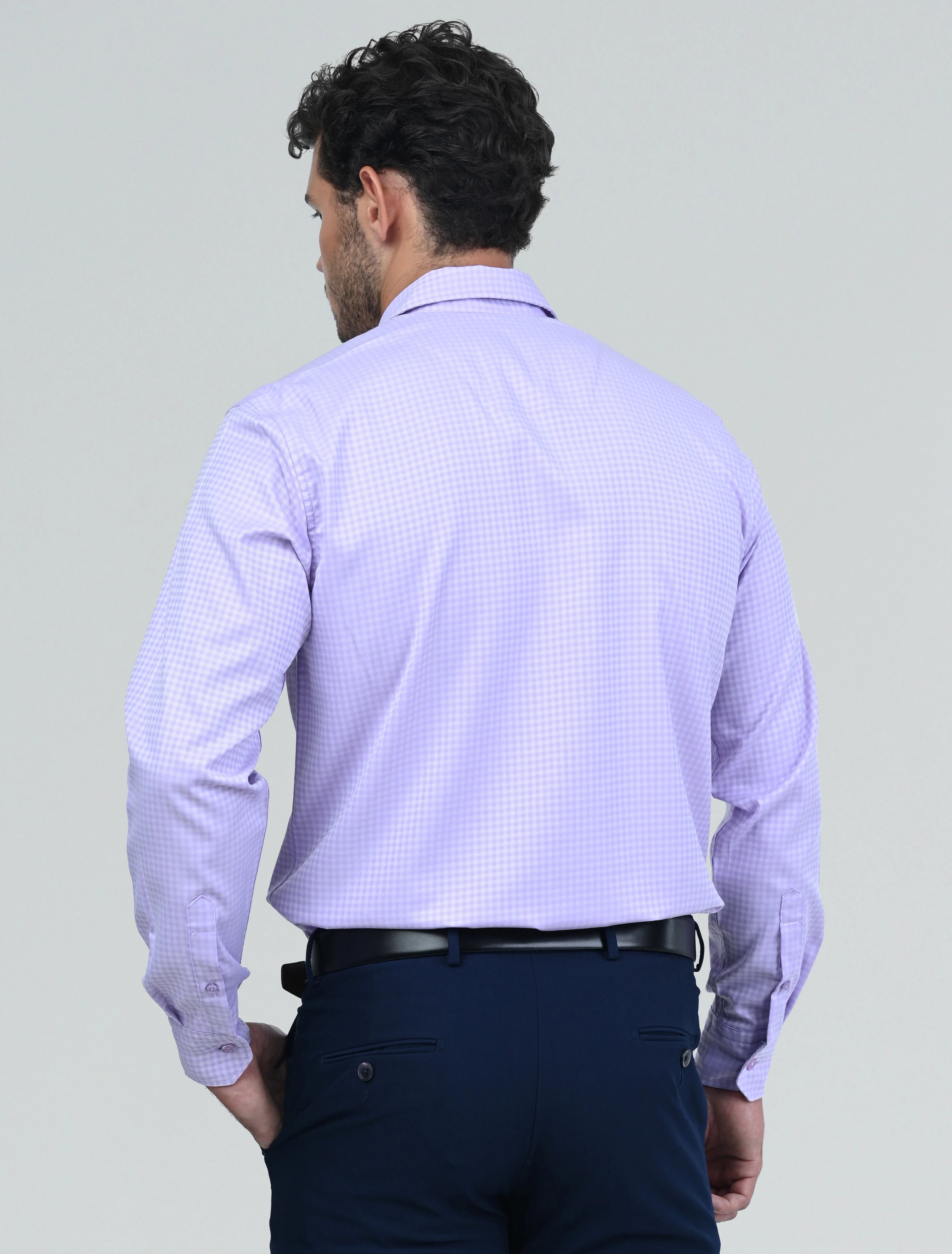 Belgrave Check Shirt (Purple)