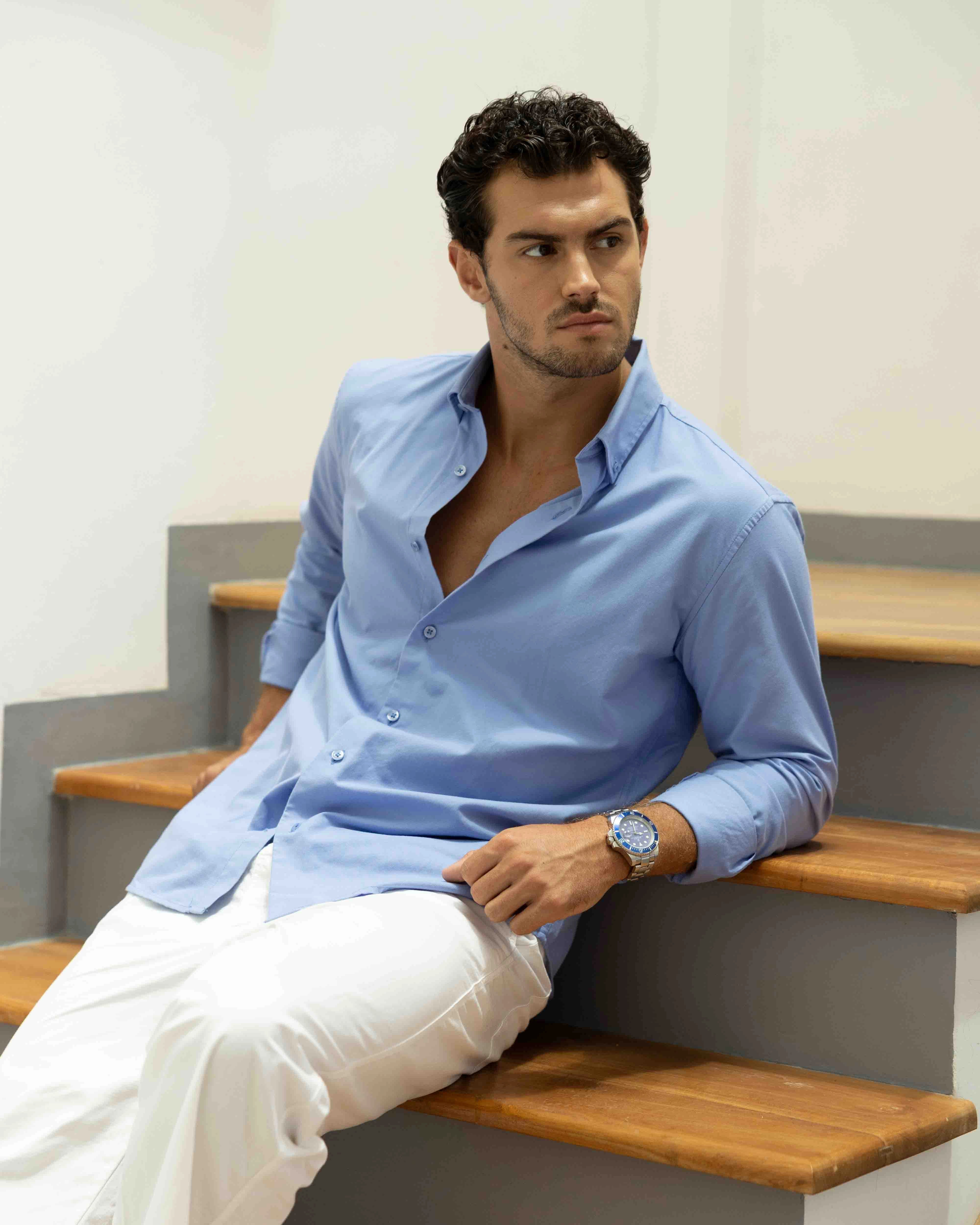 Berkeley Signature Oxford Shirt (Blue)