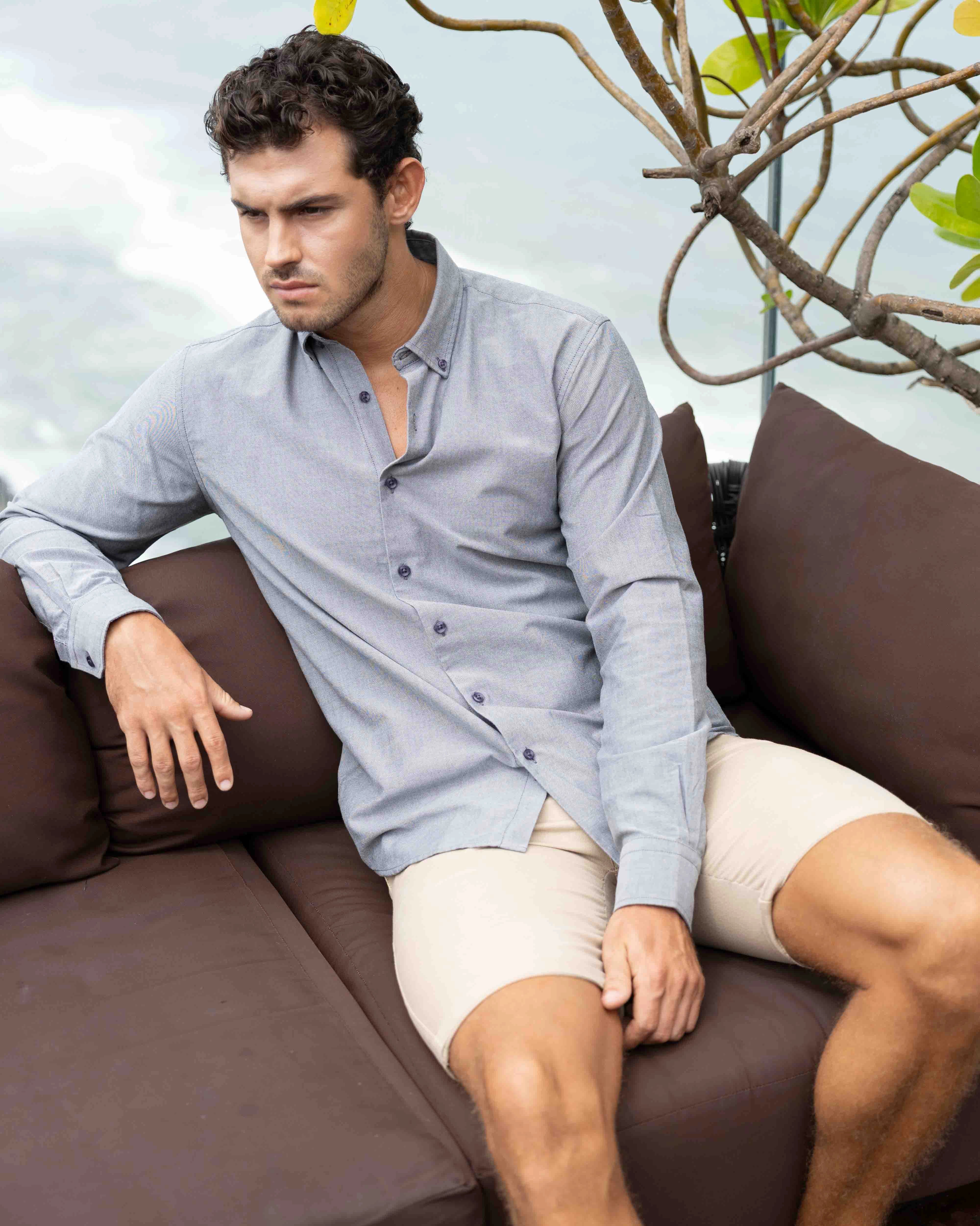 Berkeley Signature Oxford Shirt (Grey)