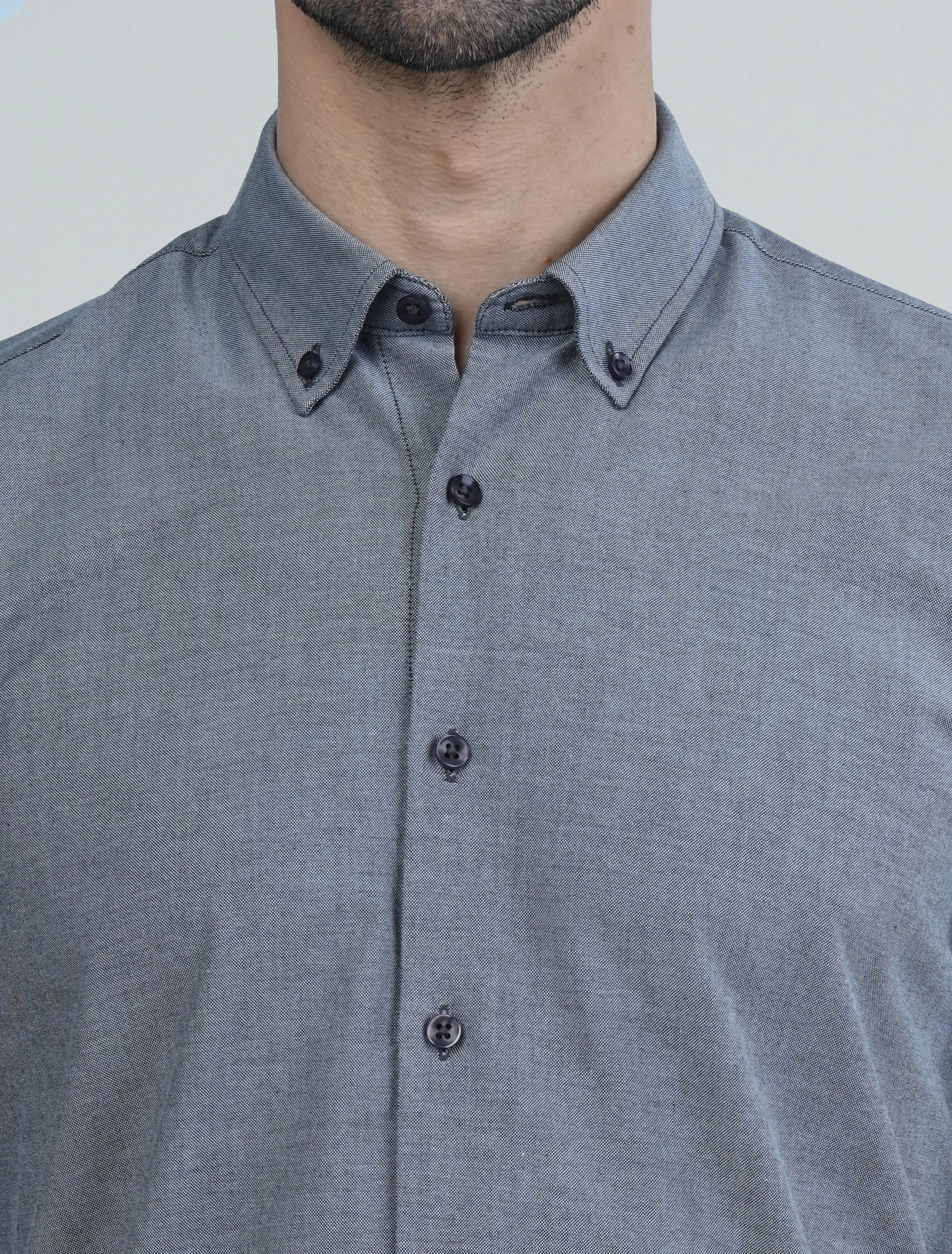 Berkeley Signature Oxford Shirt (Grey)