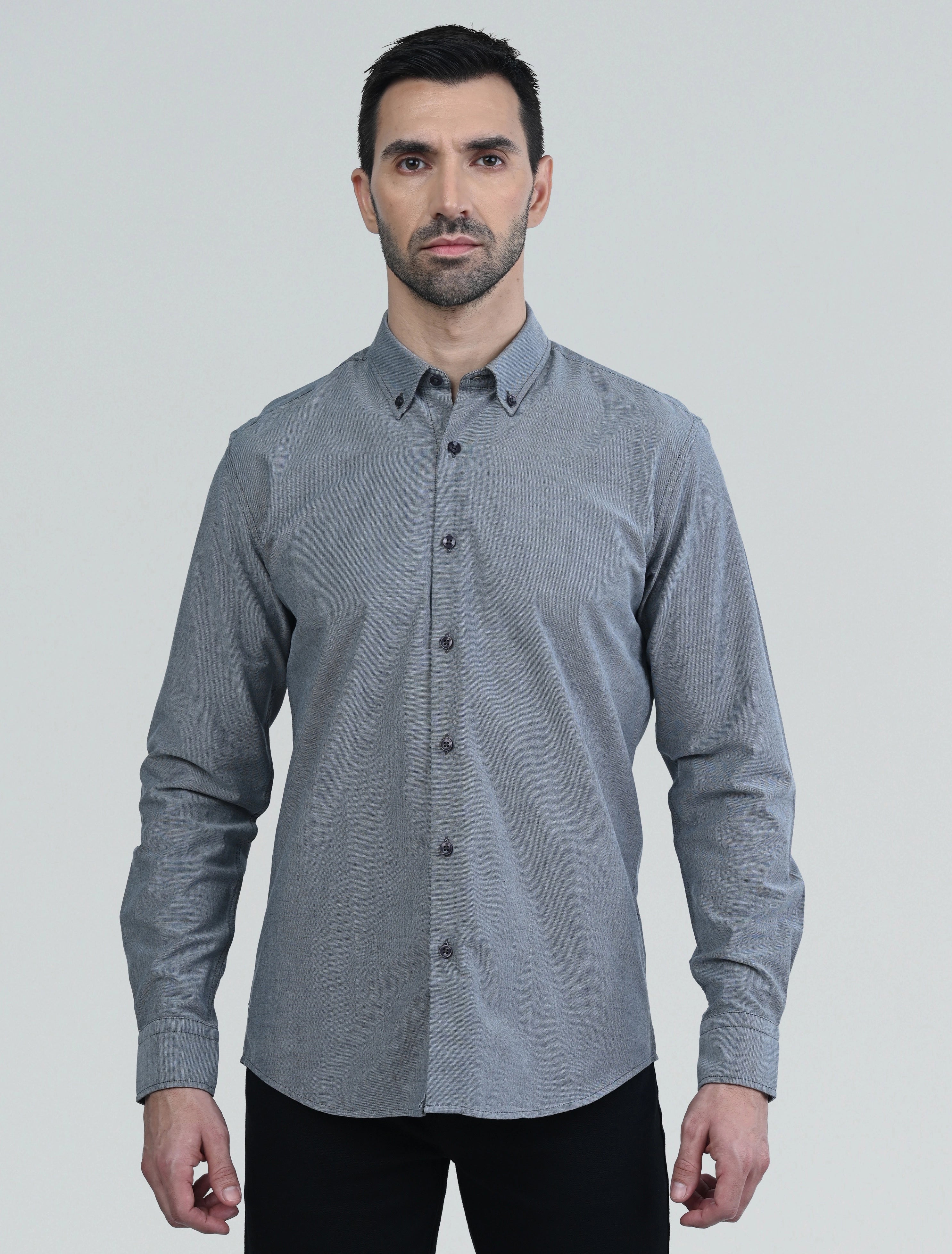 Berkeley Signature Oxford Shirt (Grey)