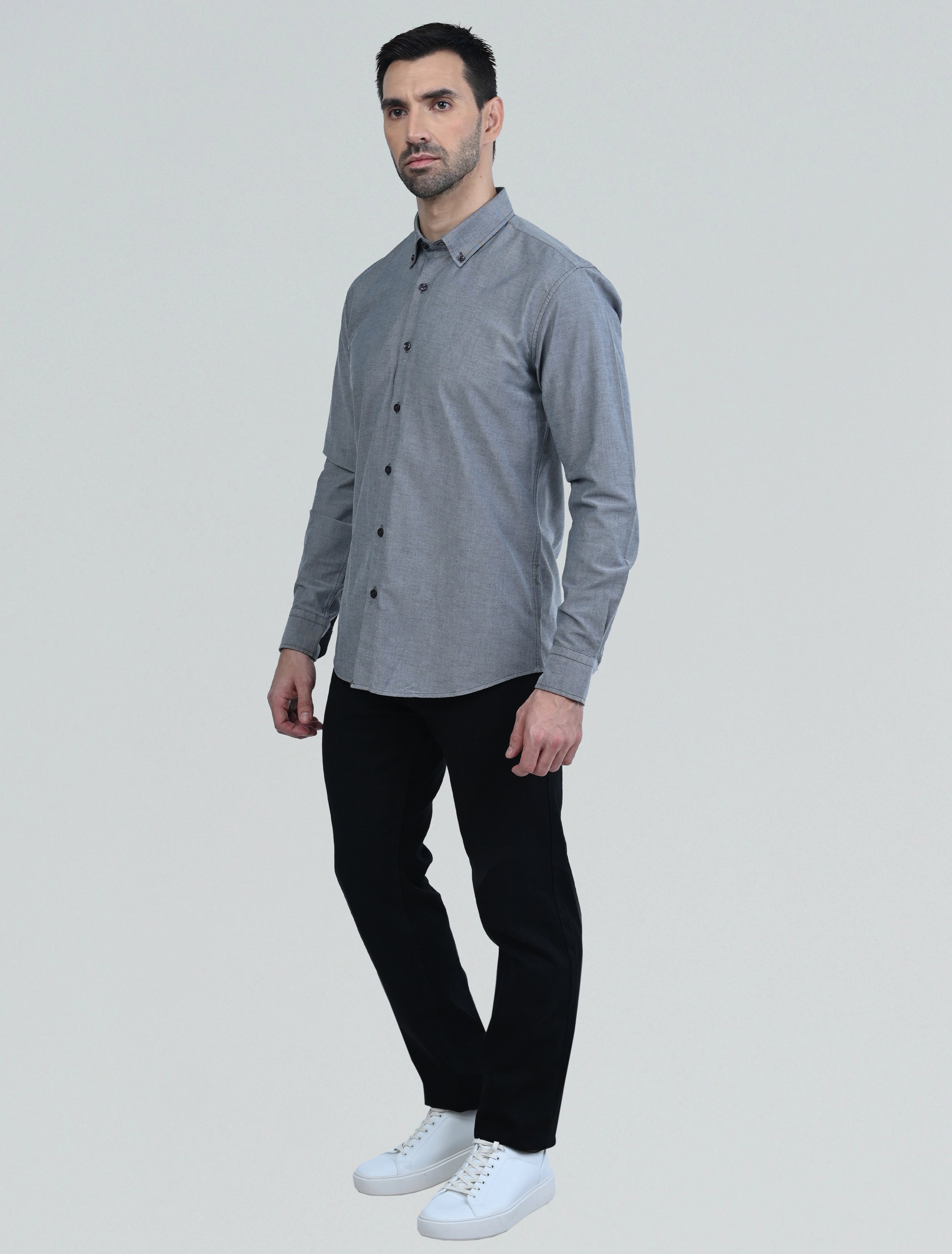 Berkeley Signature Oxford Shirt (Grey)
