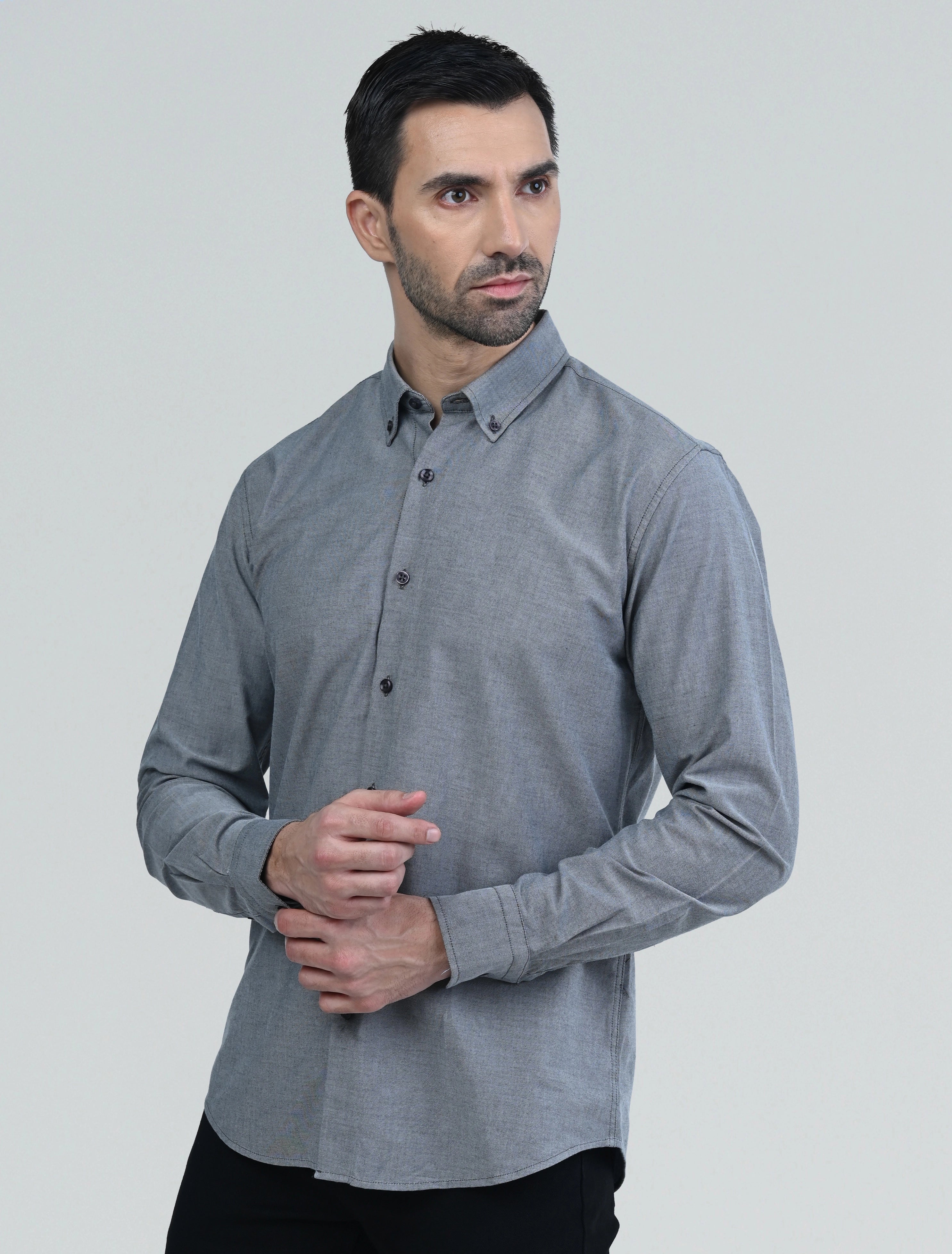 Berkeley Signature Oxford Shirt (Grey)