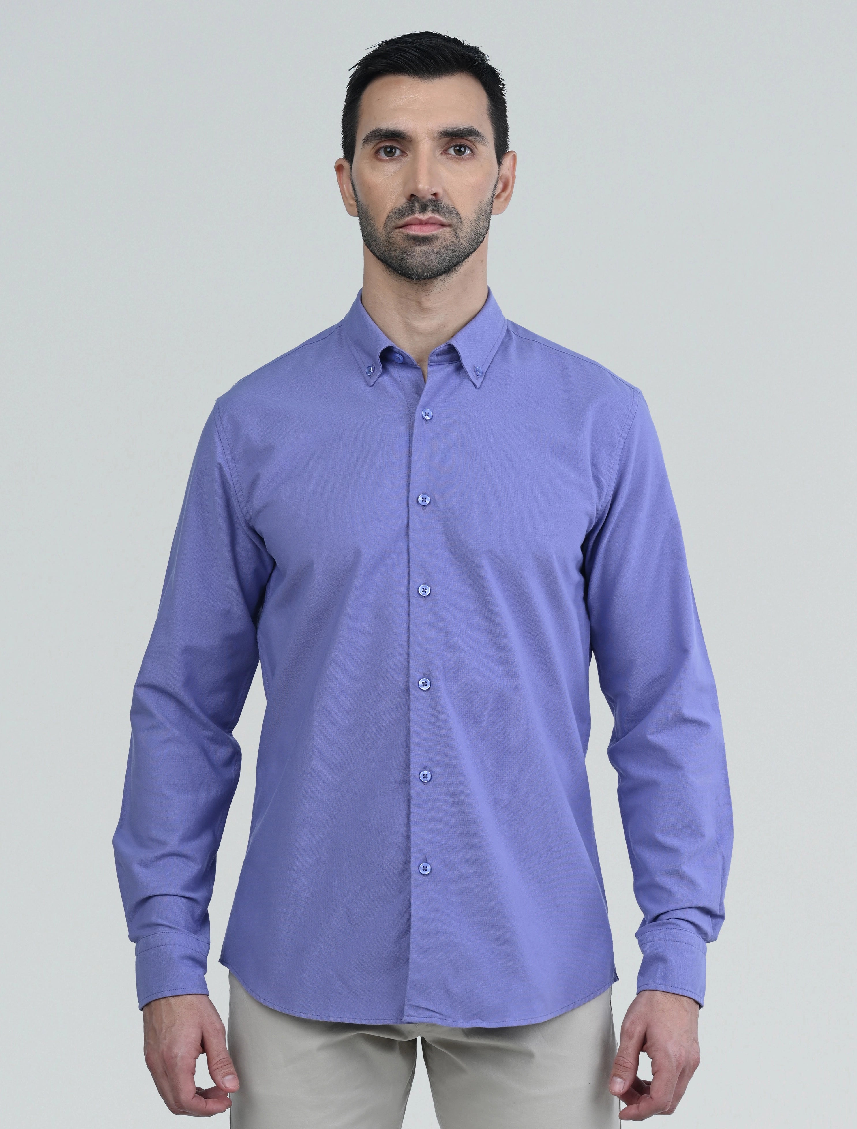 Berkeley Signature Oxford Shirt (Purple)