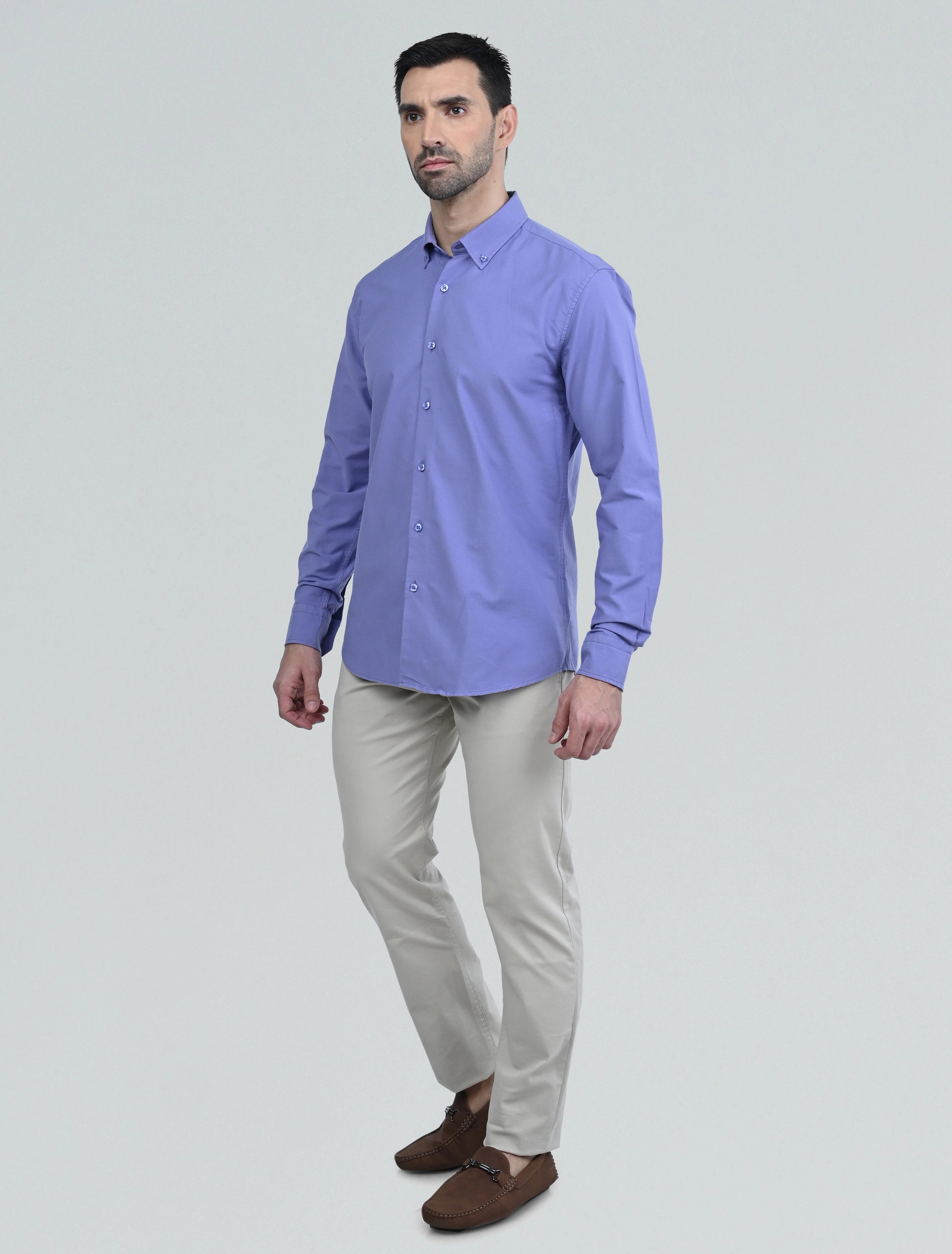 Berkeley Signature Oxford Shirt (Purple)