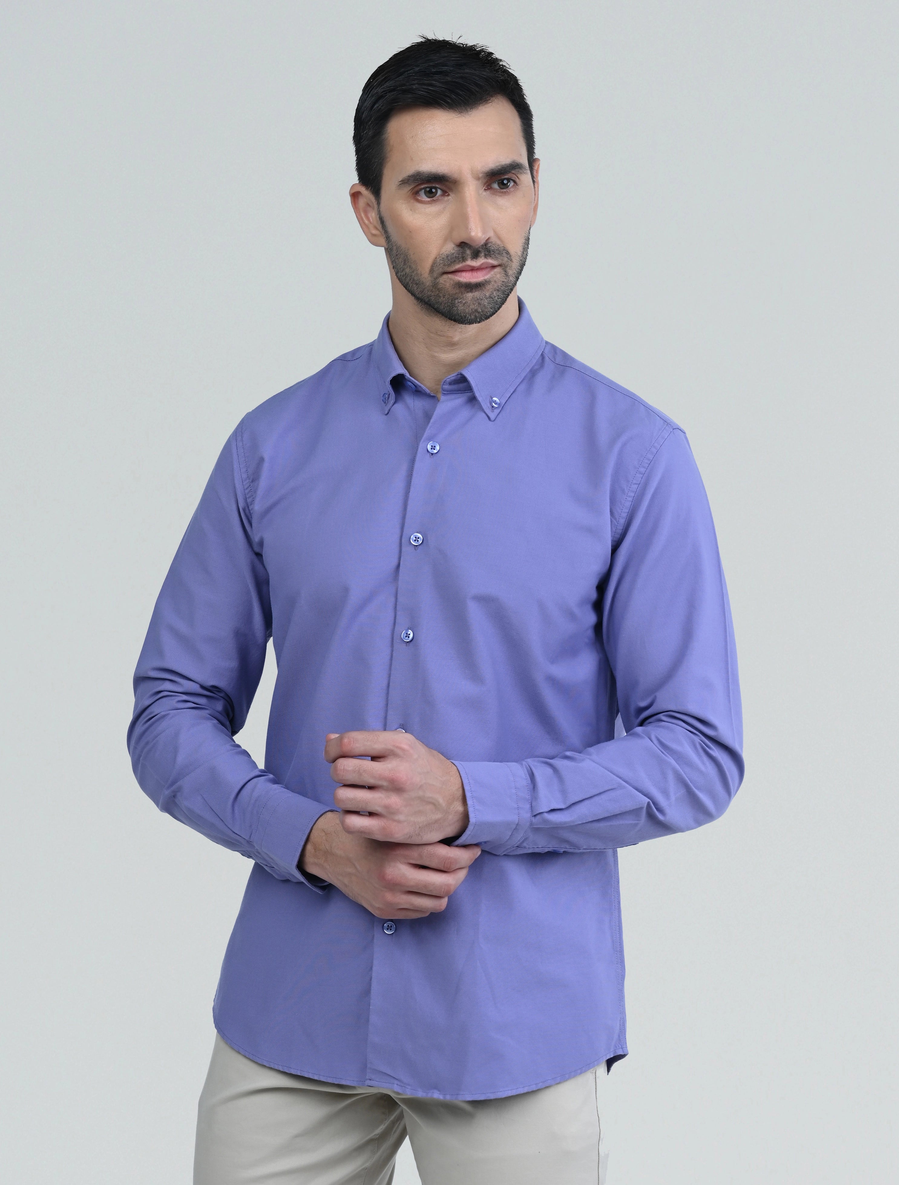 Berkeley Signature Oxford Shirt (Purple)