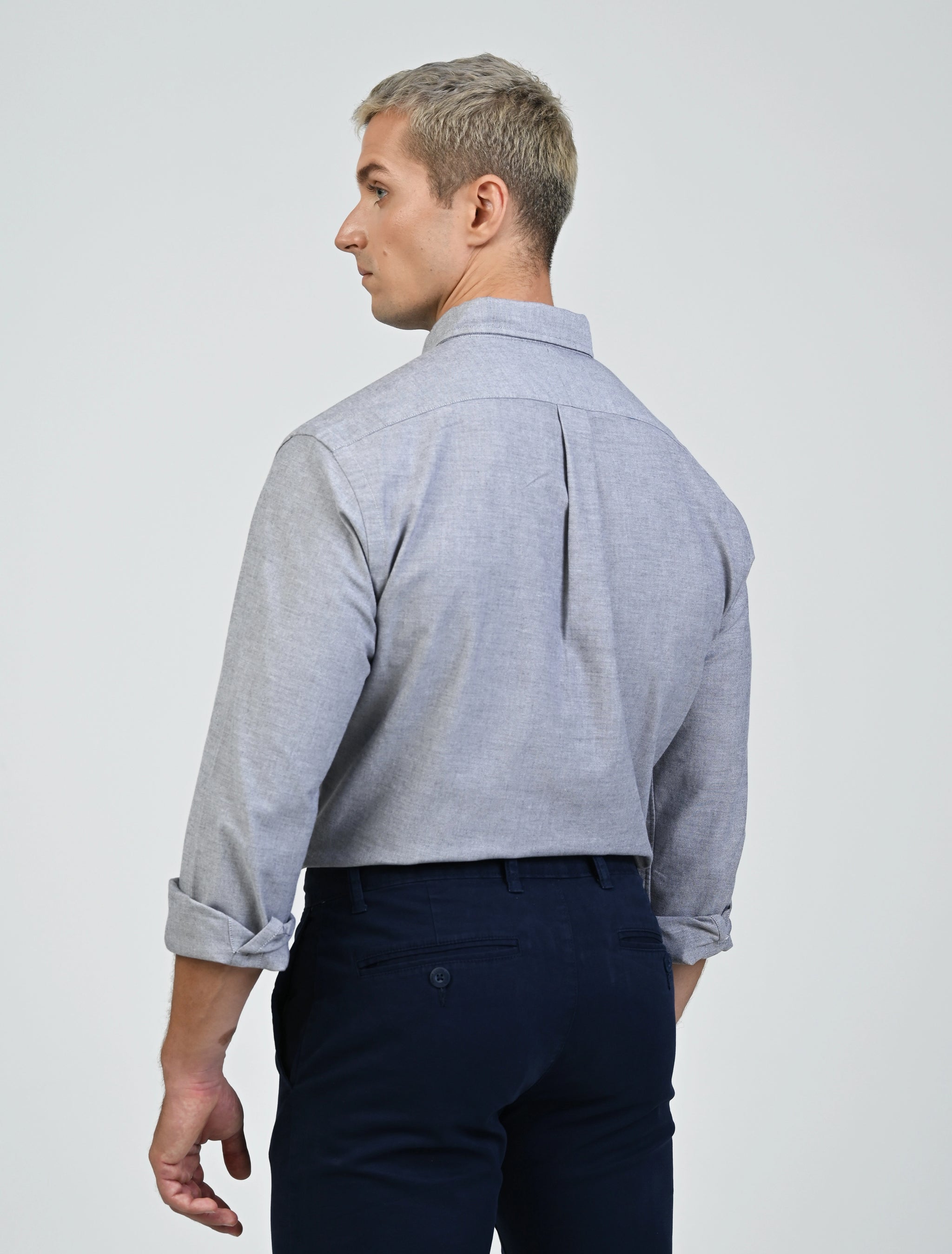 Harrington Oxford Shirt (Ash)