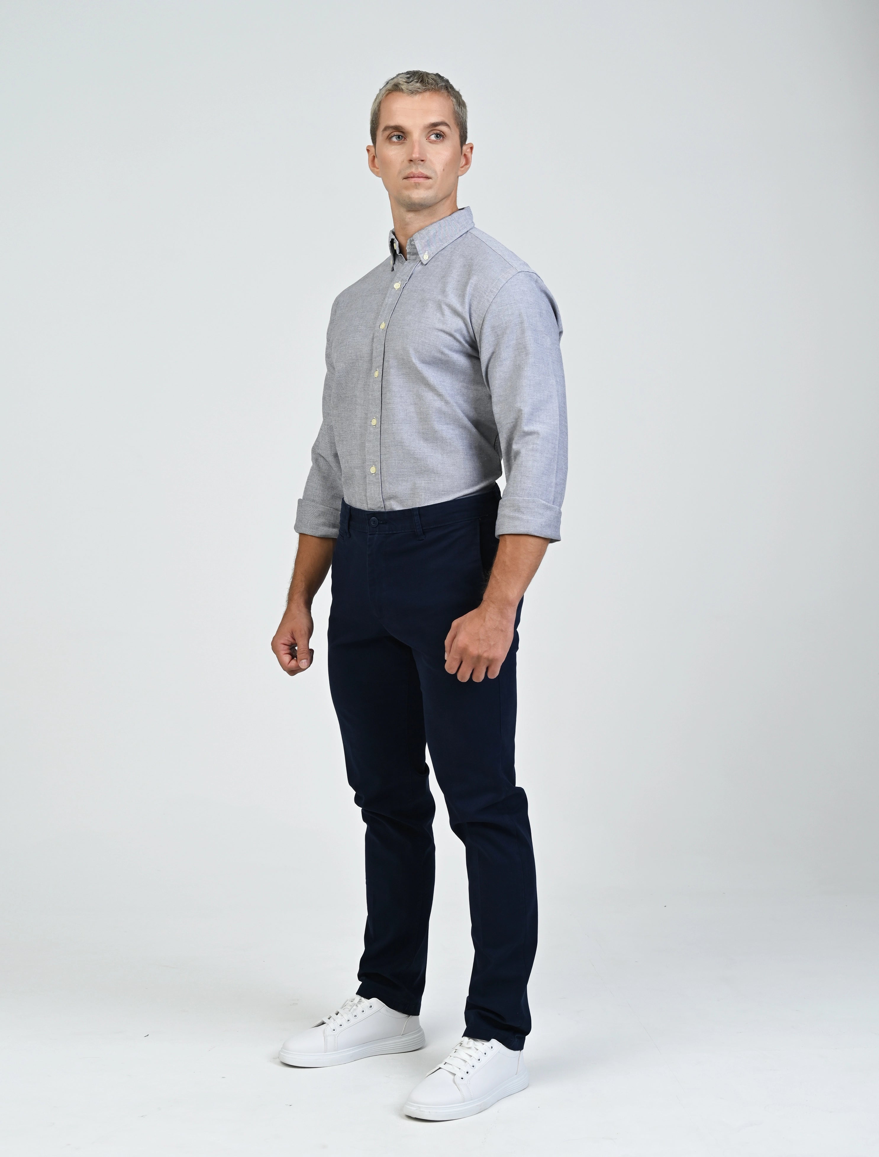 Harrington Oxford Shirt (Ash)